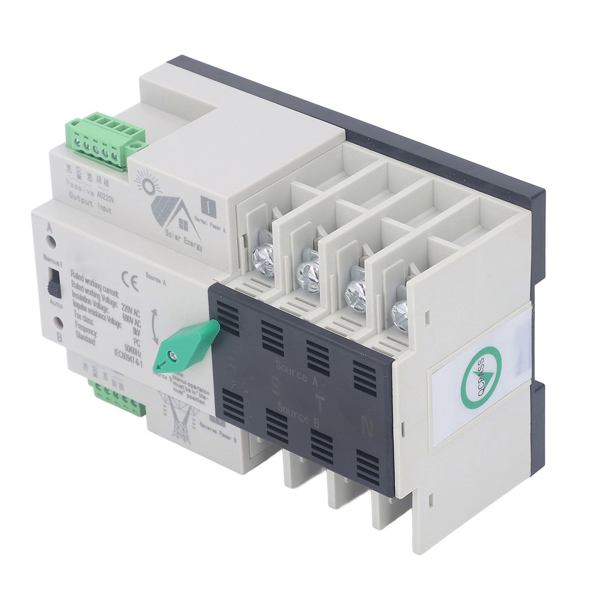 100A Automatic Transfer Switch Dual Power 400V 3P - Generator Changeover Switch For Home Use 100A Automatic Transfer Switch Dual Power 400V 3P - Generator Changeover Switch For Home Use