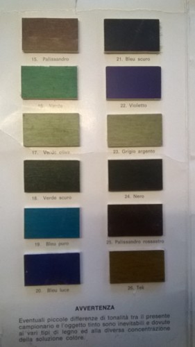 ANILINA ANILINE MORDENTE ALCOOL TINGERE COLORARE LEGNO COLORANTE SOLUBILE COLORI - Foto 5 di 5