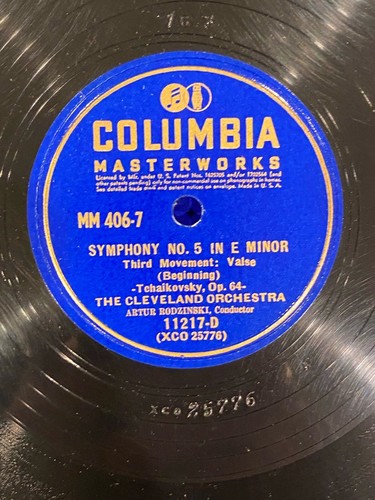 RODZINSKI, TCHAIKOVSKY Symphony #5 in E Minor Cleve. Orch 1940s 5 Rec. 78s M-406 - Picture 18 of 24