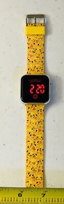 Pikachu Pokémon Kids Watch Light-Up Digital Display Timepiece   Fun Cartoon