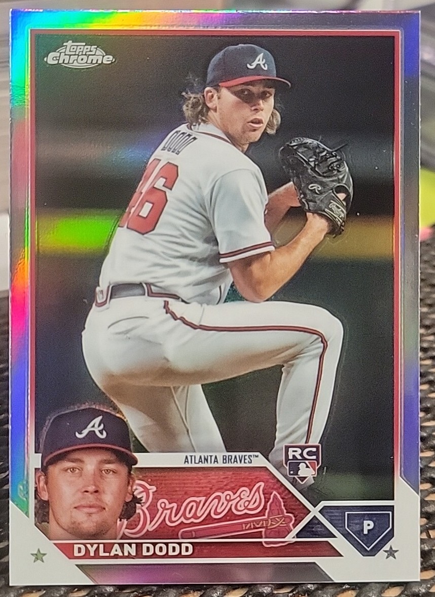 2023 Topps Chrome Update #USC210 Dylan Dodd Refractor Rookie RC Atlanta Braves 