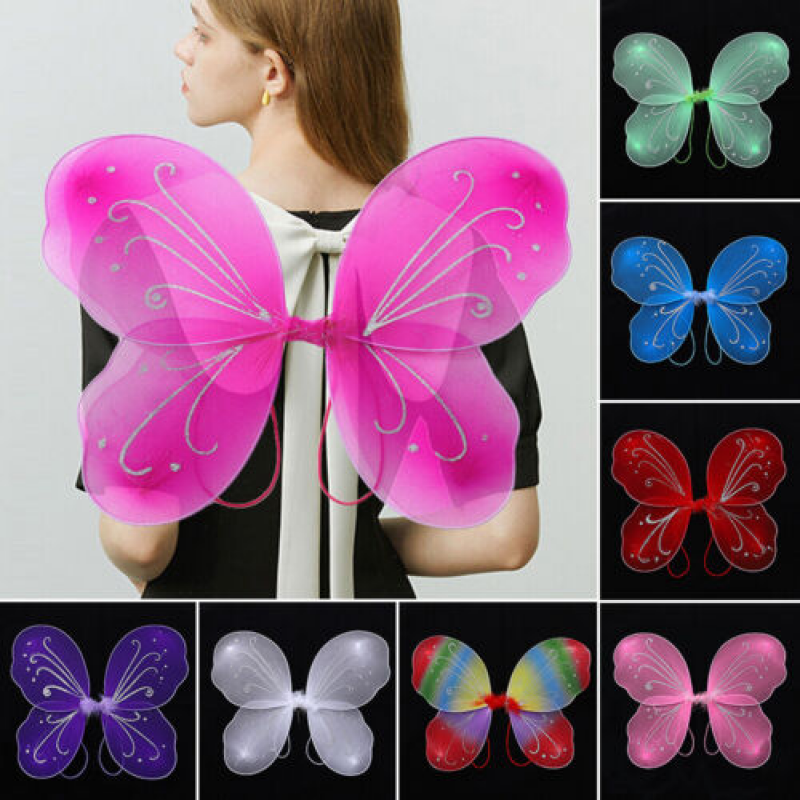Butterfly Fairy Wings Fancy Dress Costume Dressing Up Adult Kids Party Costume Butterfly Fairy Wings Fancy Dress Costume Dressing Up Adult Kids Party Costume