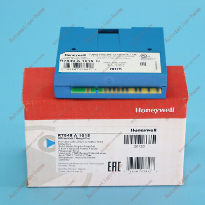 Amplificatore di Segnale Fiamma Honeywell R7849A1015 con Sensore Rilevatore di Fiamma UV IR per Bruciatori Industriali