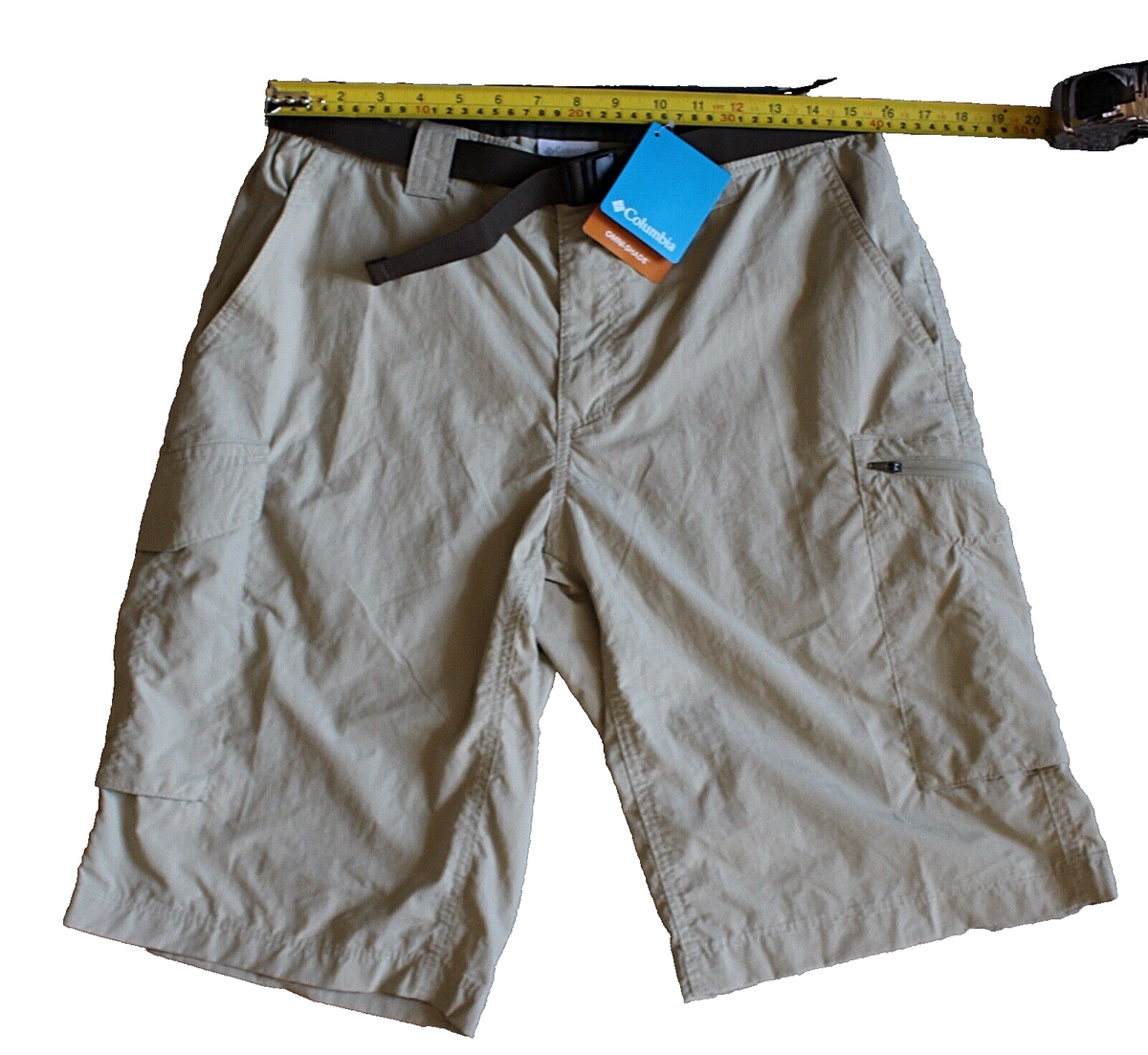 NEW Columbia Men's Silver Ridge Cargo Shorts SPF 50, Tan (Khaki), 32