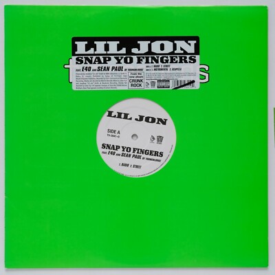 Lil' Jon - Snap Yo Fingers - 12'' Vinyl Promo Single | Rap