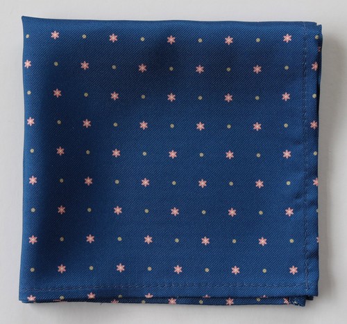 Hand printed Silk pocket square Handkerchiefs 30cm. Assorted colours & patterns - Picture 182 of 194