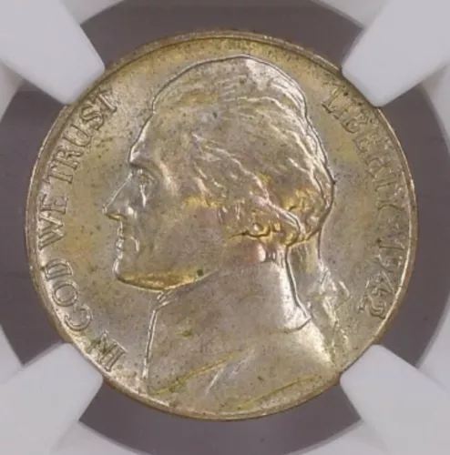 NGC MS 64  5FS Full Steps 1942 P Jefferson 5c Silver