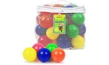 Click N Play Pack of 40 semi-crush Proof Plastic Play Balls