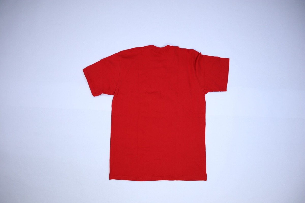 Supreme Mens Short Sleeve Red on Red Tonal Box Logo Tee T
