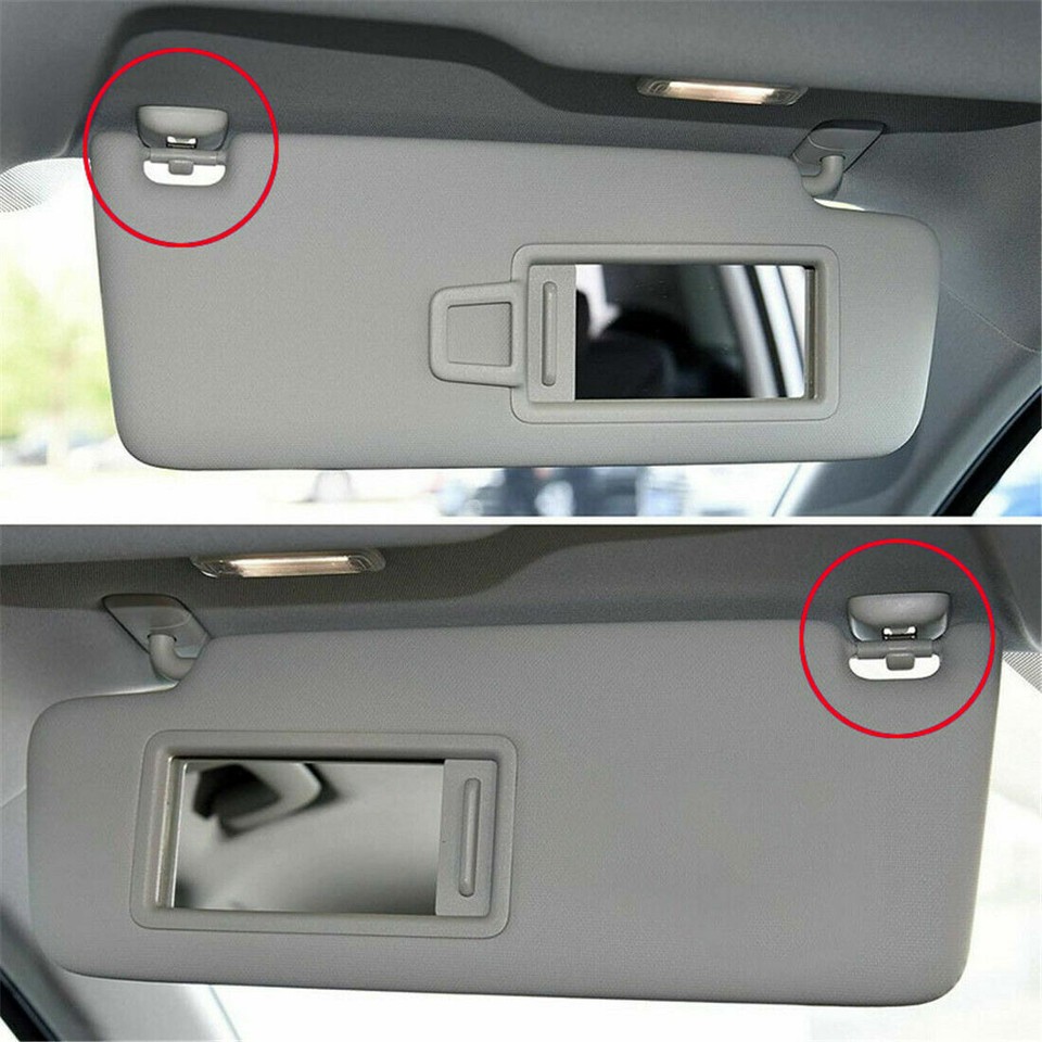 2Pcs Sun Visor Clips For Audi A4 A5 A7 Q3 Q5 B6 B7 B8 S4 S5 TT 8U0857562A Grey - Foto 9