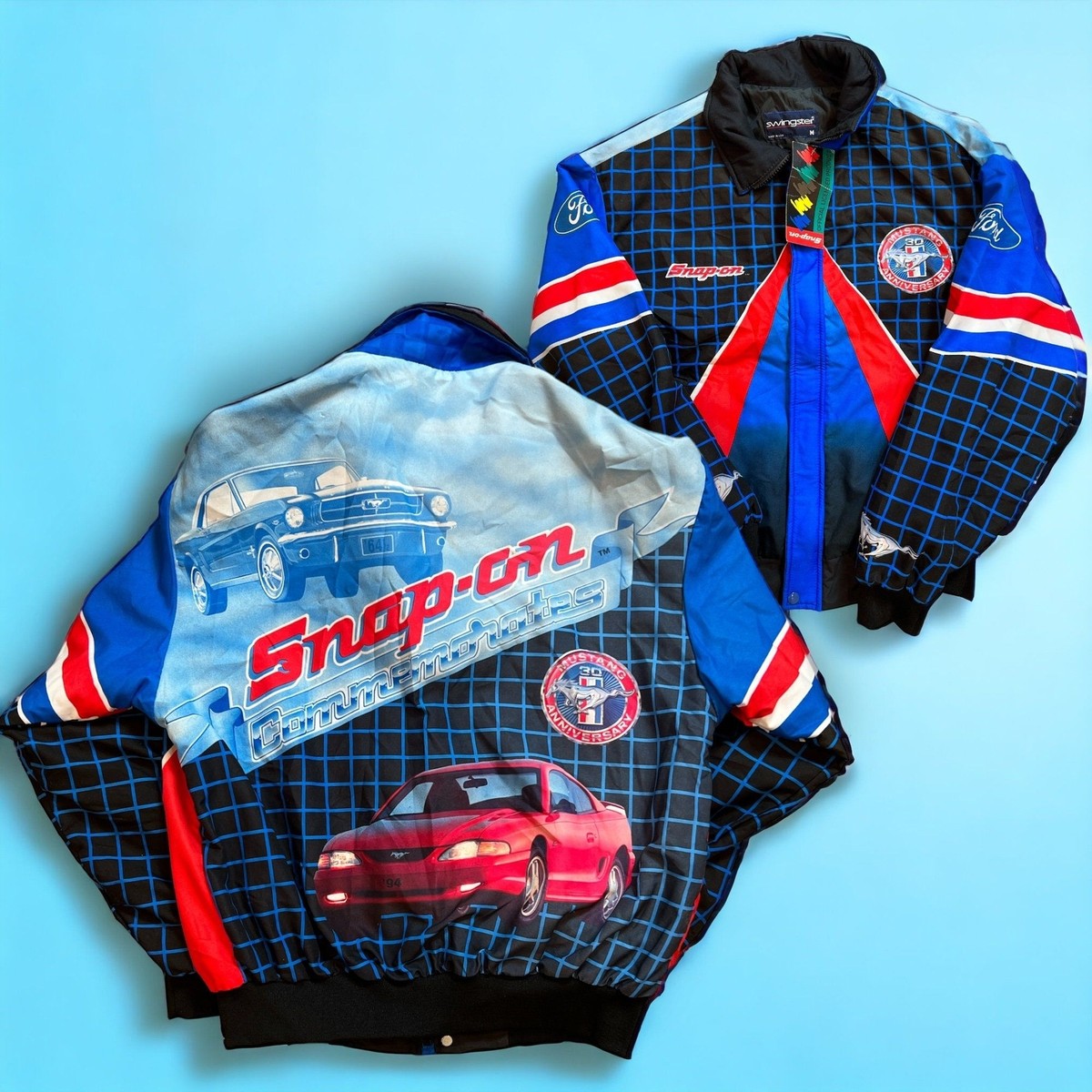 Vintage Ford Mustang Jacket Snap-on Tools Fanimation New TAG