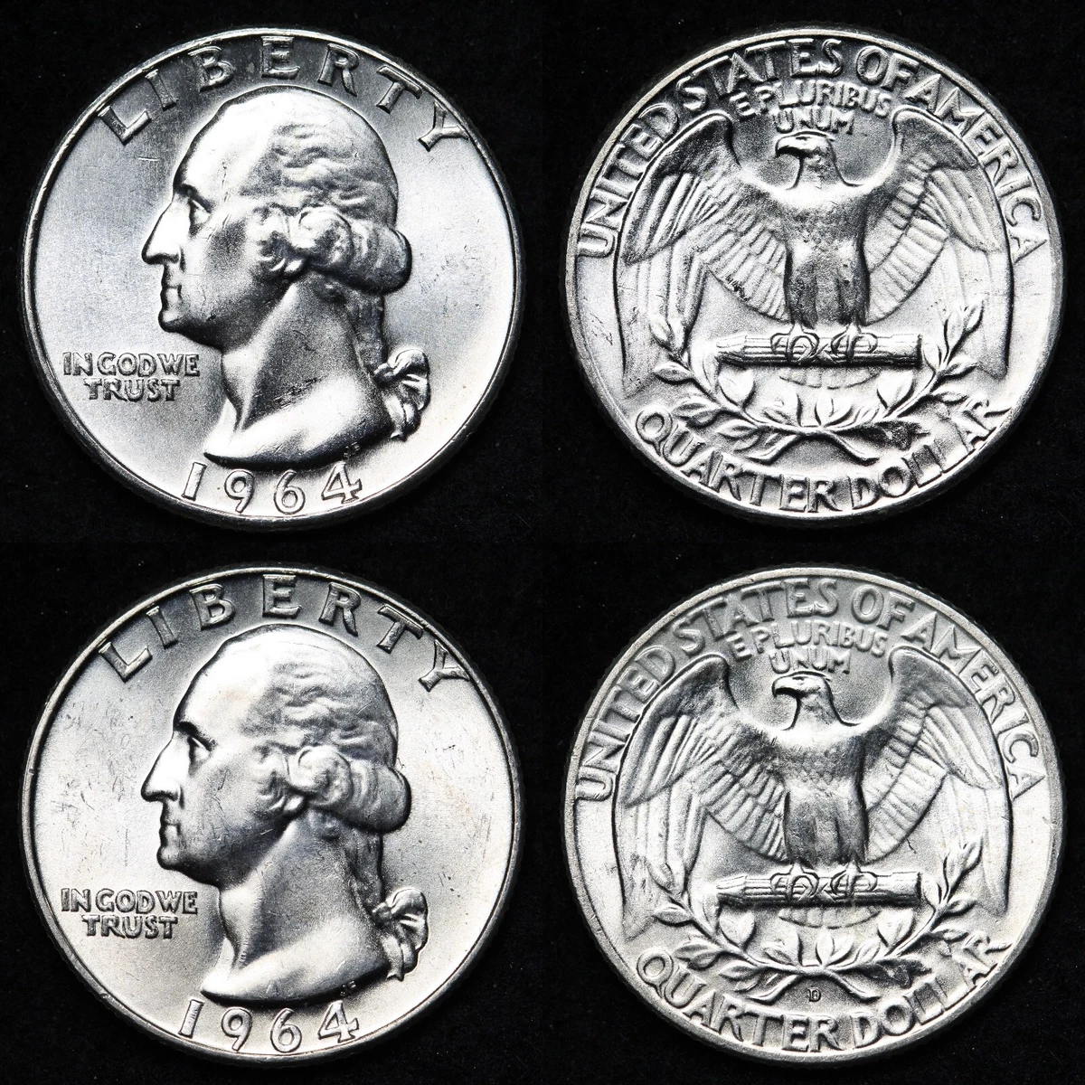 1964年 Quarter Dollar 4枚セット 1964 Quarter Unc for sale | eBay