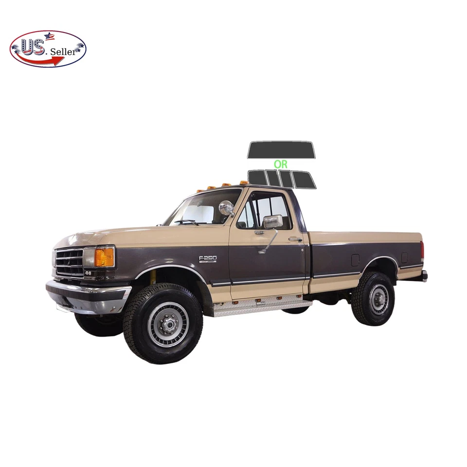 PreCut 2Ply Window Tint Film Kit For 1987-1991 Ford F-250/F-350 Standard Cab - Изображение 3 из 4