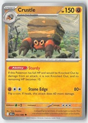 Crustle 052/086 Scarlet & Violet: Black Bolt Uncommon