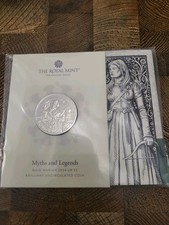 2024 Royal Mint Myths And Legends Maid Marian £5 BUNC UK Coin Sealed Pack