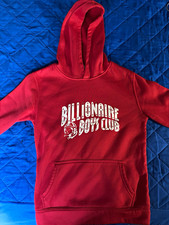 Billionaire Boys Club Men’s M Pullover Hoodie Red Cotton Fleece Graphic Logo