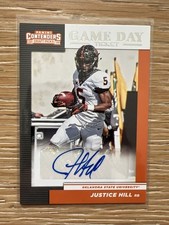 2019 Panini Contenders Draft Picks - Game Day Ticket Justice Hill #12 Signatures