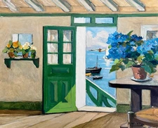 Raymond Wintz: The Green Door, Brittany 22x30 Archival Quality Fine Art Print