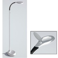 Leselampe Led Mit Lupe Lese Leuchte Stehlampe Stehleuchte Arbeits Lampe Silber