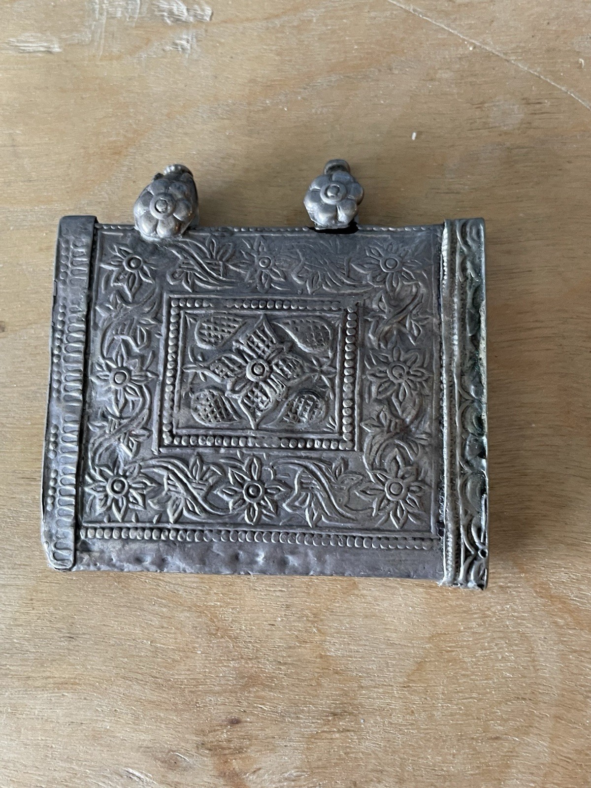 Antique Silver Taweez Prayer Locket Pendant