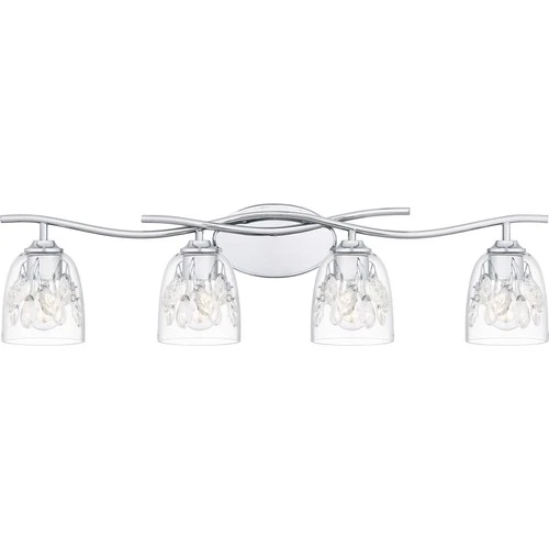 Quoizel ALE8633 Ansley 4 Light 34"W Bathroom Vanity Light - Chrome - Picture 1 of 3