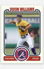 Dixon Williams 2025 MLB Draft Novelty Baseball Card! Atlanta Braves
