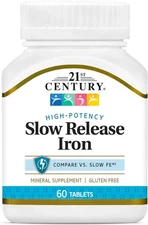 21st Century Slow Release Iron Tablets, 60 Count