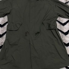 W Vintage Men's Khaki Fish Tail Jacket 100 Cotton M Size