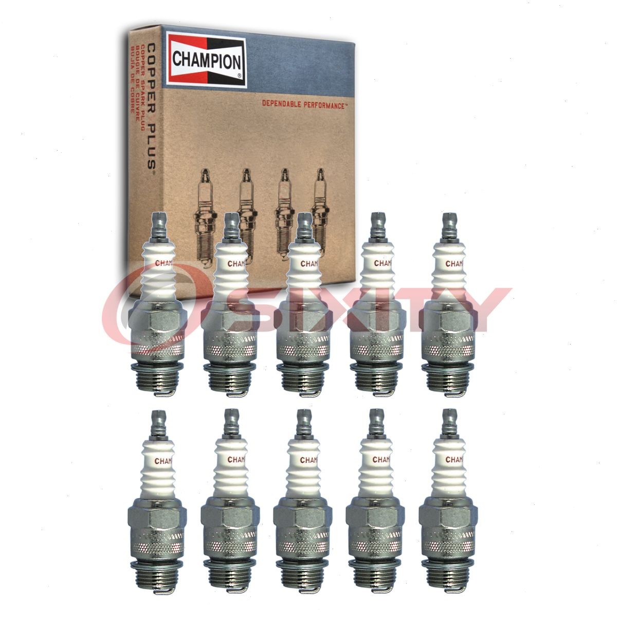 10 pc Champion Industrial 541 Spark Plugs for U827 RD16 R847 L14RU BR8 92231 qi