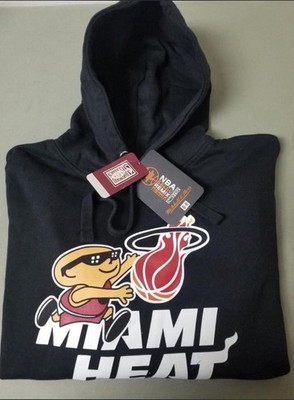 NEW NBA Hardwood Classic Mitchell & Ness Denzel Curry x Miami Heat Hoodie 