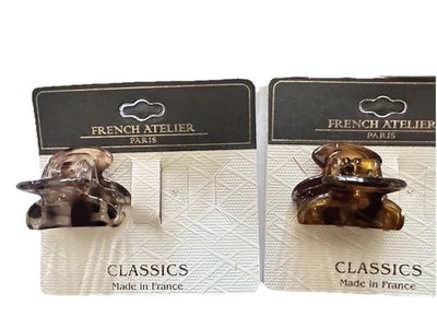 French Atelier Half Moon Mini Jaw Clip Lot Of 4