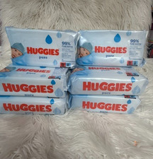 10 Pack Huggies 99 Pure Water Unscented Wipes, 560 Count