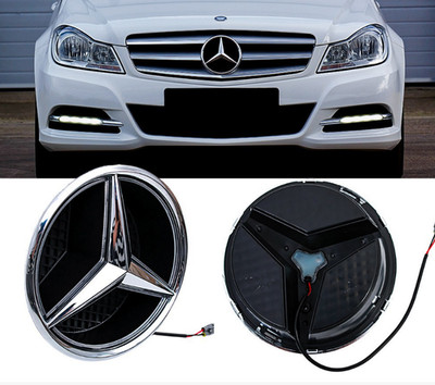 Illuminated Car Front Grille LED Star Emblem Light Badge FOR MercedesBenz 
