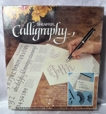Vintage Sheaffer Calligraphy Kit Fountain Pen 3 Nibs