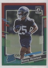 2023 Donruss Rated Rookie Optic Preview Red & Green Prizm Kenny McIntosh 1l7v