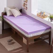 SINWEEK 2 Inch Gel Memory Foam Mattress Topper Ventilated Soft Pressure Relieve