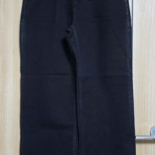 Solid Homme 23FW Black Washing Wide Pants Size 50