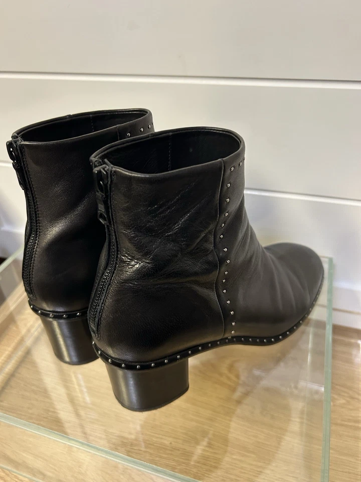 Rag & Bone Women's Willow Round Toe Studded Mid Heel Booties Size EU 39 US 9 - Image 4 of 4