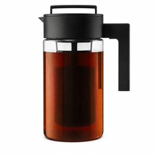 32oz Cold Brew Coffee Maker Airtight Pitcher Fine Mesh Filter BPA-Free Black