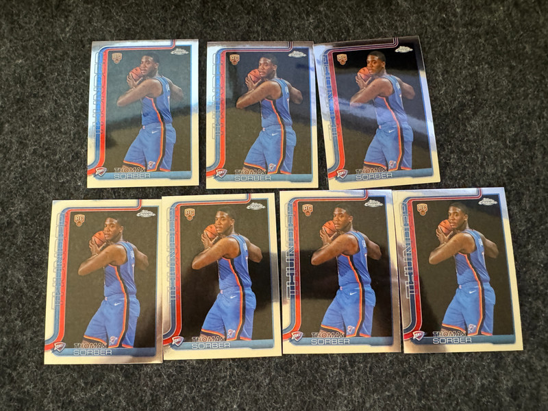 2025-26 Topps Chrome Basketball Thomas Sorber Lot RC