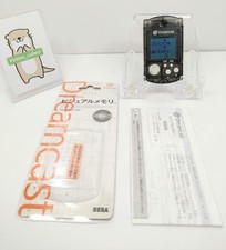 Dreamcast Visual Memory Unit HKT-7000 Smoke Black w/Case Tested Japanese 0922H
