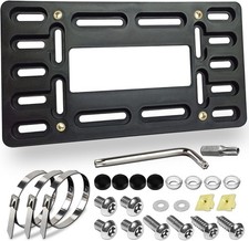 License Plate Bracket Holder- Front License Plate Mounting Kit, Universal