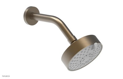Phylrich K837/OEB Showerhead 4-1/2'' Contemporary Multi-Function OLD ENGLISH BRAS