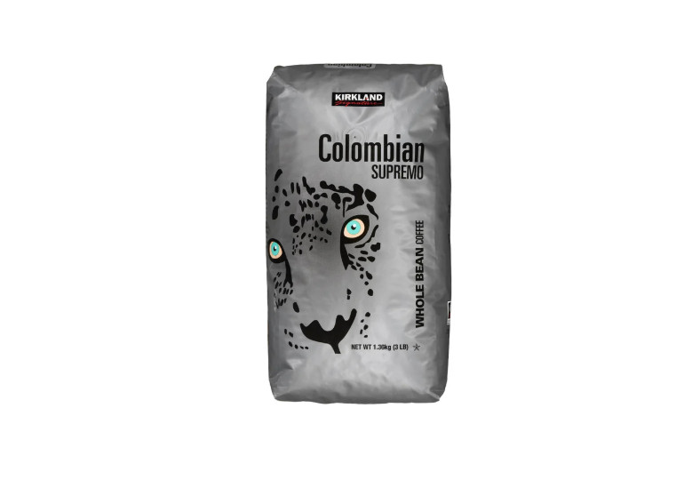 Kirkland Signature Colombian Supremo Coffee Whole Bean 3 Lbs