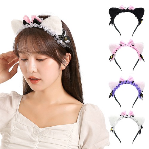 Sweet Style Adult Children Lace Costume Hairband with for Cat Ear Hairhoo - Picture 2 of 10