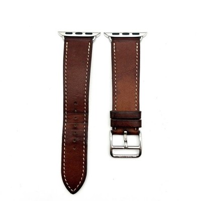HERMES Apple Watch Leather Strap 38/40/41mm Brown Fauve
