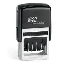 4in1 Date Stamp Self Inking 15/16x13/4 Inch Blue/Red Ink Office Supply
