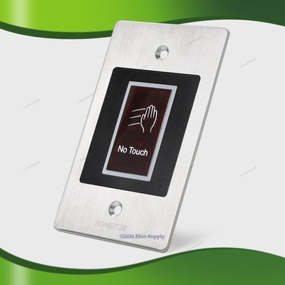 HOMSECUR Infrared Sensor Touchless Exit Button Door Access Control 5-15cm Detect