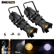 2PCS LED 250W Profile Spotlight LEKO Warm+Cool White Stage Lights Wedding Church