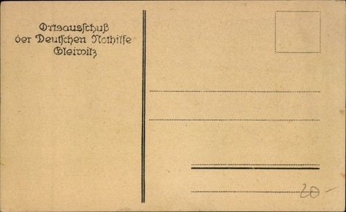 Künstler Ak Gliwice Gleiwitz Oberschlesien, Denkt an die Armen,... - 10428868 - Bild 2 von 2